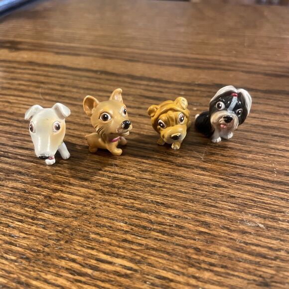 The Original Snubbies Collection Lot 4 Dog Figurine Tiny Bull Terrier, Sharpie - Picture 1 of 9
